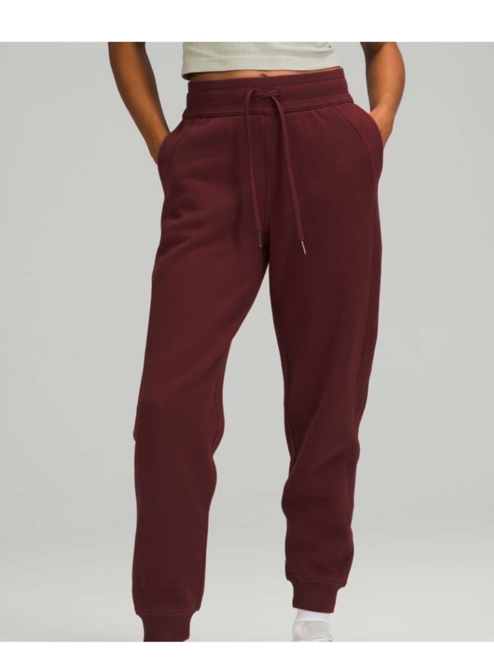 lululemon athletica Maroon scuba Joggers